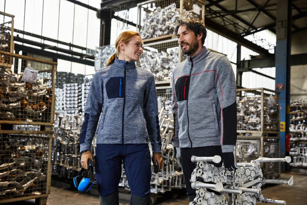 Damen Strickfleece Jacke