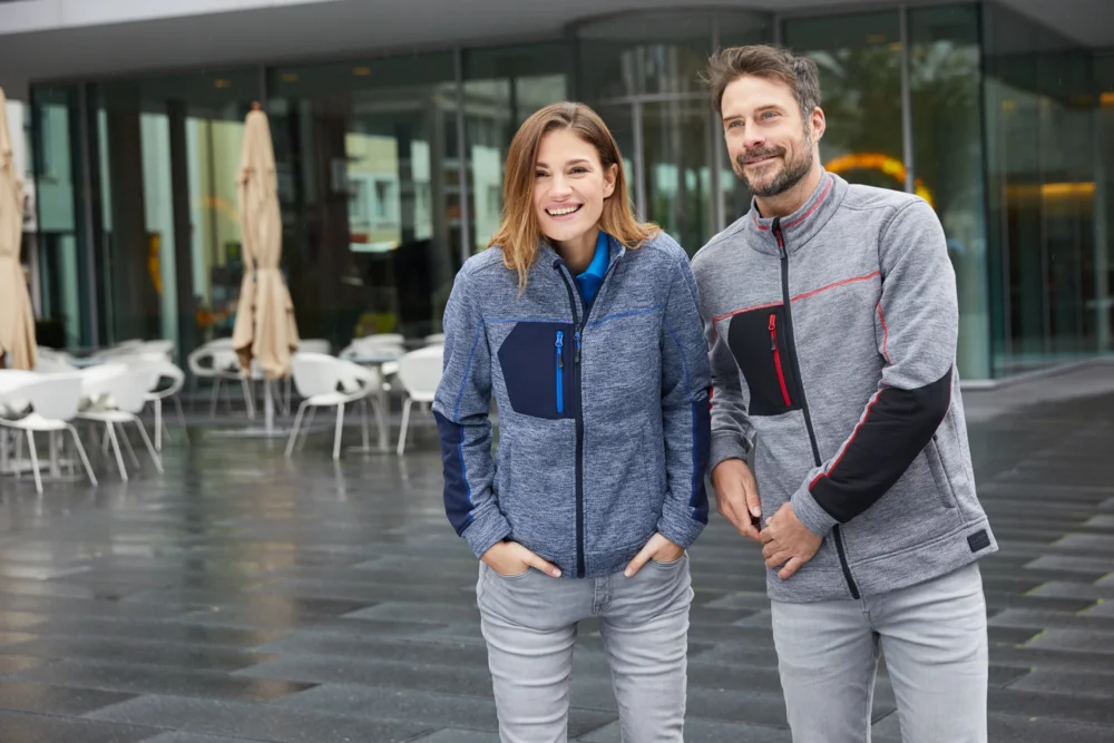 Damen Strickfleece Jacke