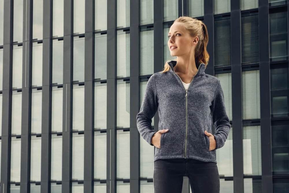 Ladies' Knitted Fleece Jacket