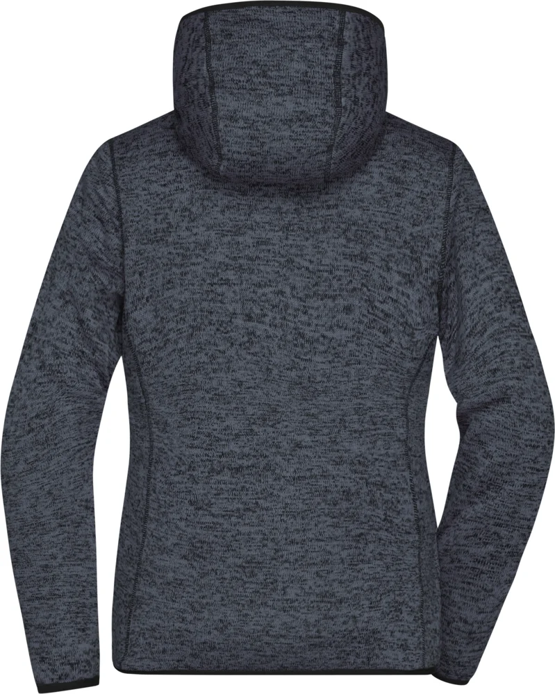 Damen Strickfleece Kapuzenjacke