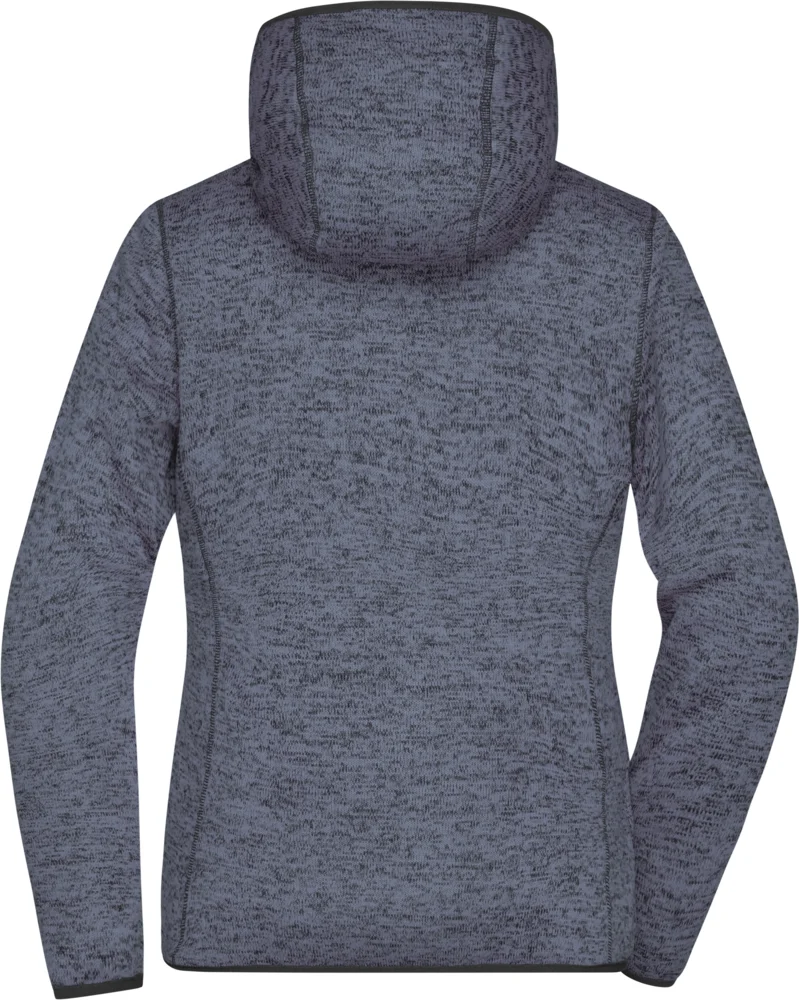 Damen Strickfleece Kapuzenjacke