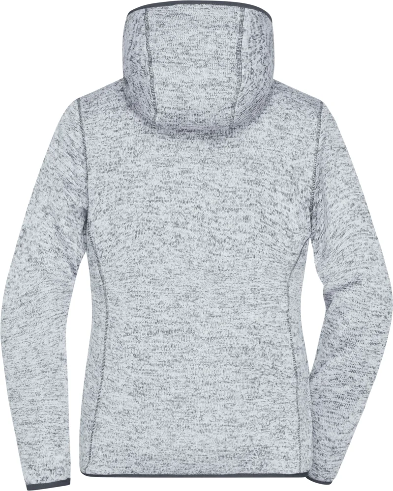 Damen Strickfleece Kapuzenjacke