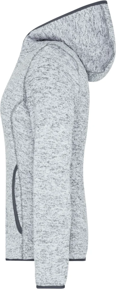 Damen Strickfleece Kapuzenjacke