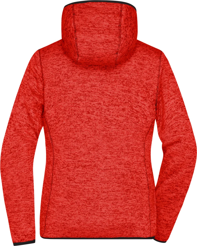 Damen Strickfleece Kapuzenjacke