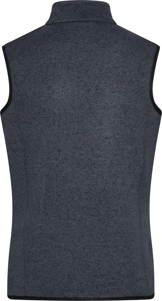 Damen Strickfleece Weste mit Stehkragen