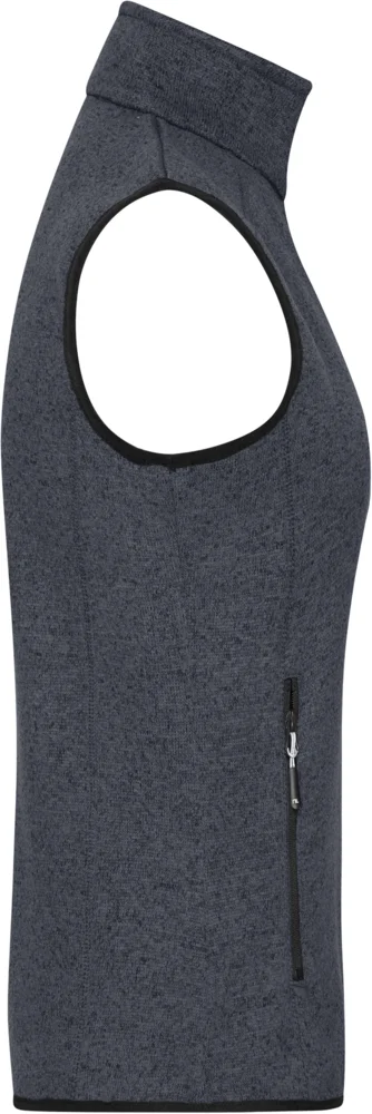 Damen Strickfleece Weste mit Stehkragen