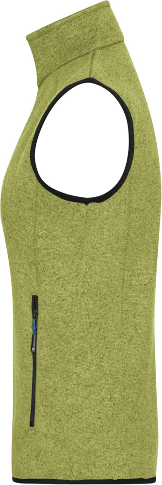 Damen Strickfleece Weste mit Stehkragen