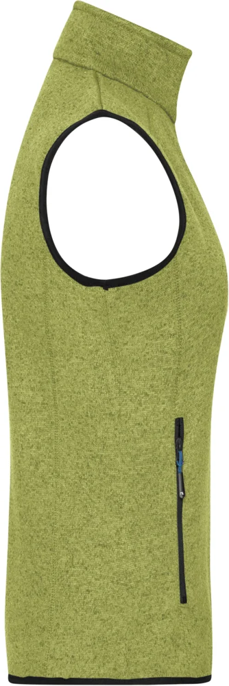 Damen Strickfleece Weste mit Stehkragen