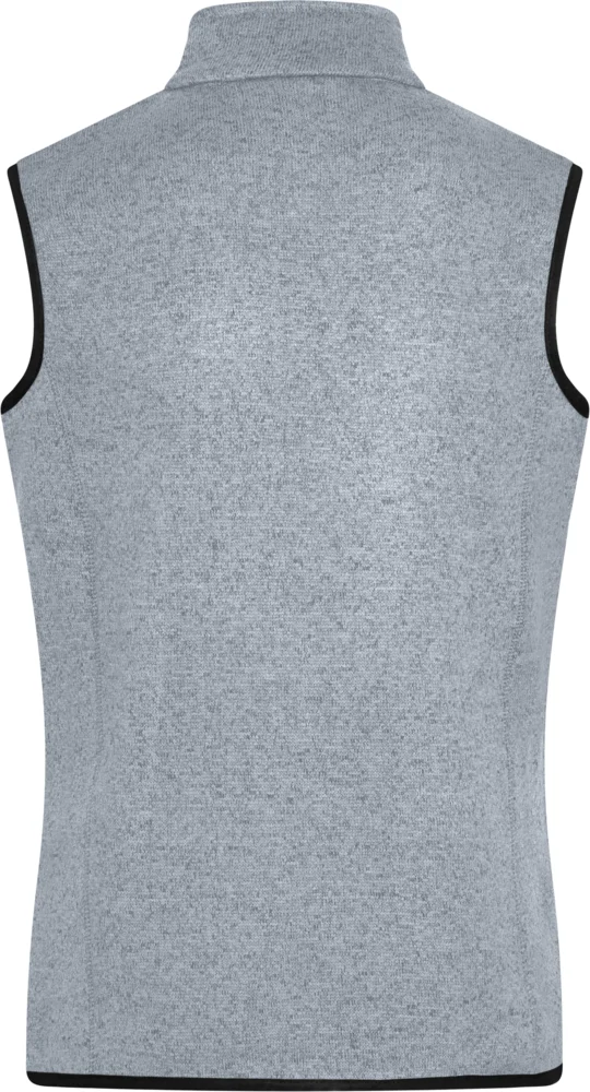 Damen Strickfleece Weste mit Stehkragen