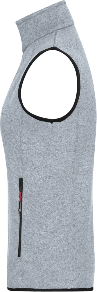 Damen Strickfleece Weste mit Stehkragen
