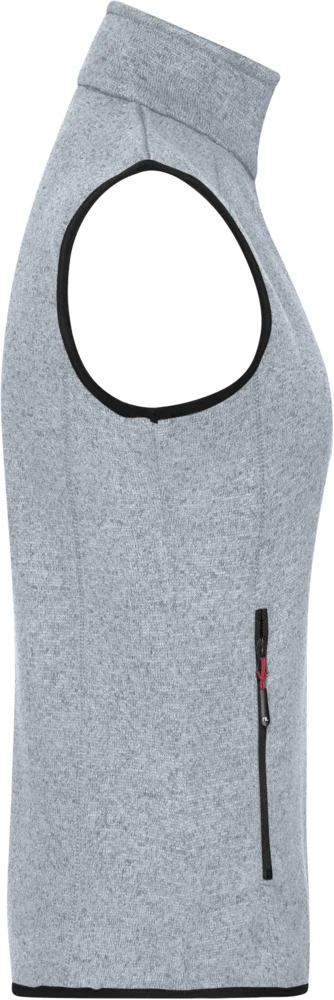Damen Strickfleece Weste mit Stehkragen