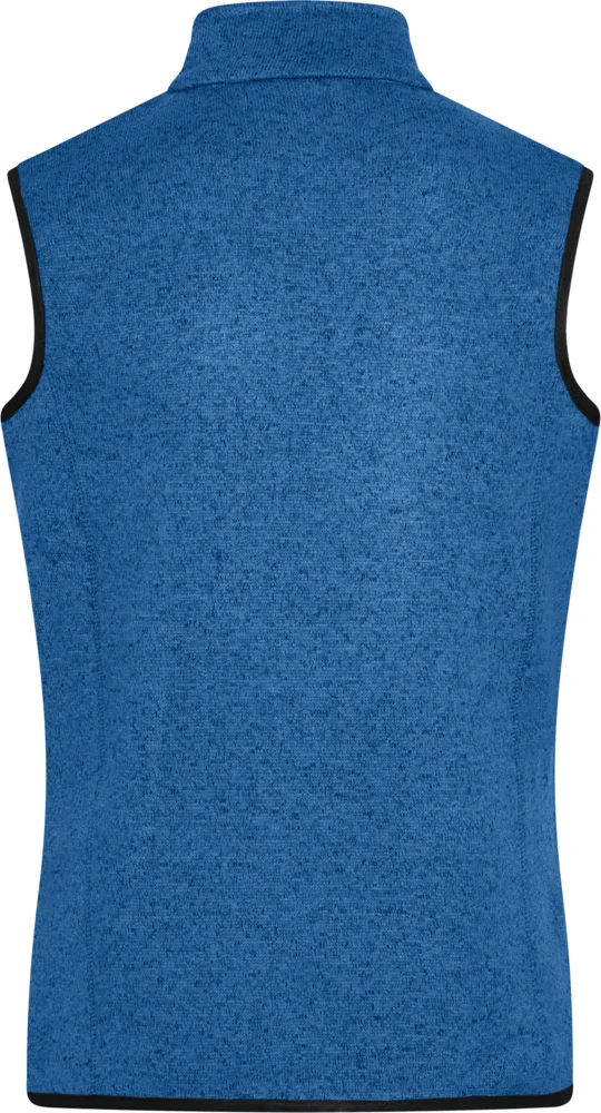 Damen Strickfleece Weste mit Stehkragen