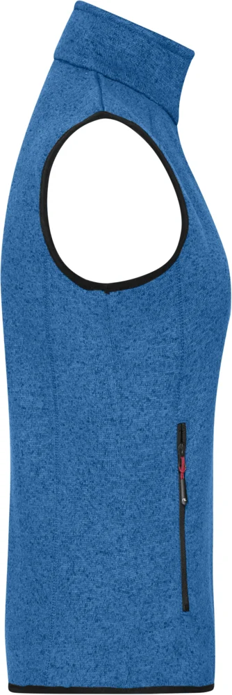 Damen Strickfleece Weste mit Stehkragen
