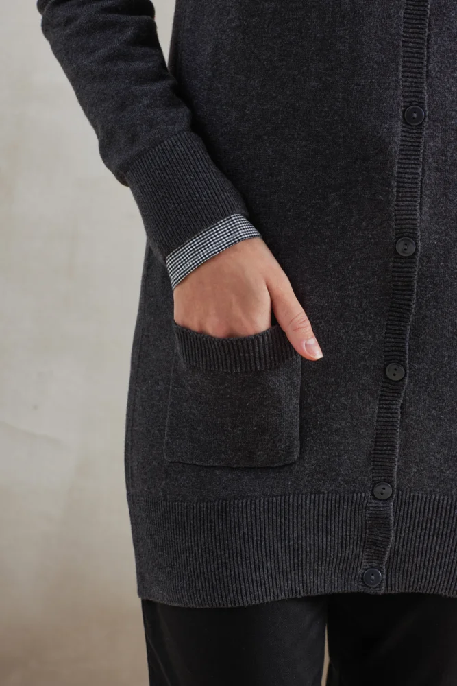 Damen Strickjacke lang