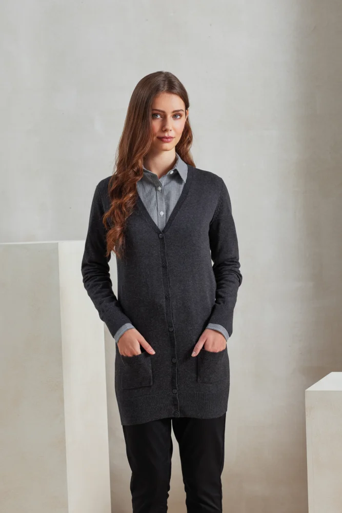 Damen Strickjacke lang