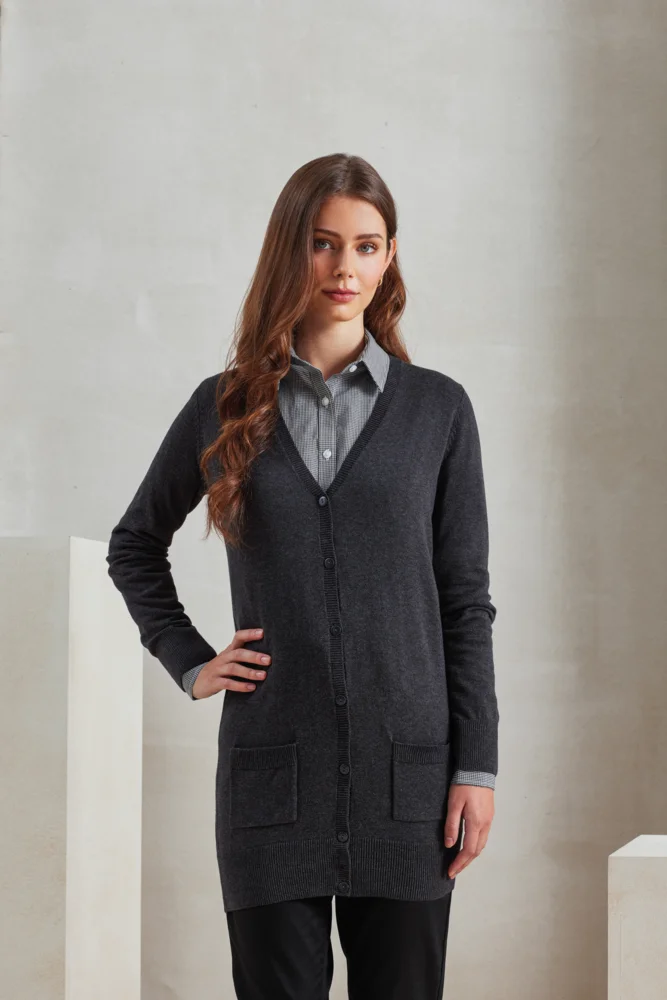 Damen Strickjacke lang
