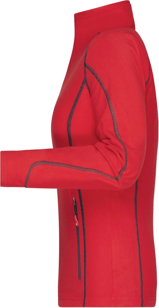 Damen Struktur Fleece Jacke