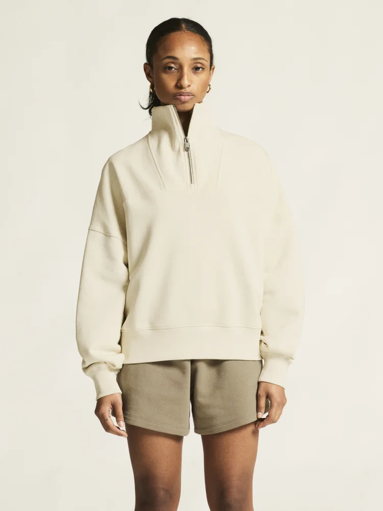 Damen Sweater mit 1/4 Zip