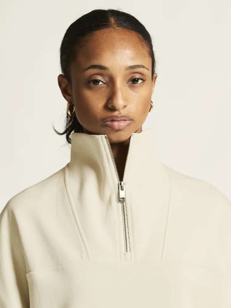 Damen Sweater mit 1/4 Zip