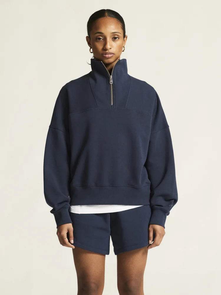 Damen Sweater mit 1/4 Zip