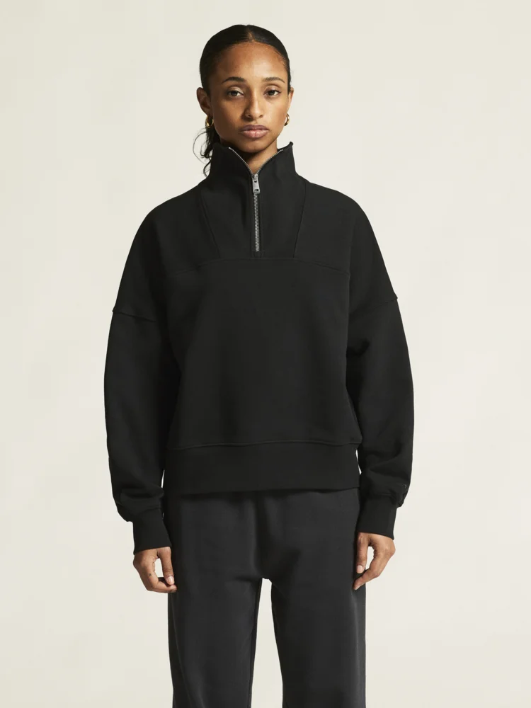 Damen Sweater mit 1/4 Zip