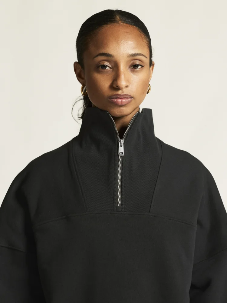 Damen Sweater mit 1/4 Zip