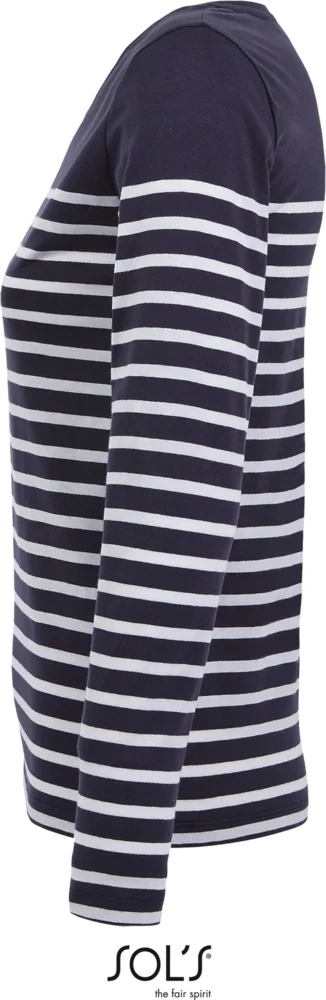 Ladies' T-Shirt striped long-sleeve