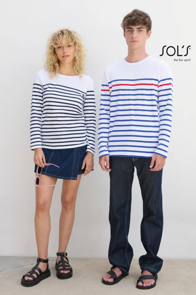 Ladies' T-Shirt striped long-sleeve