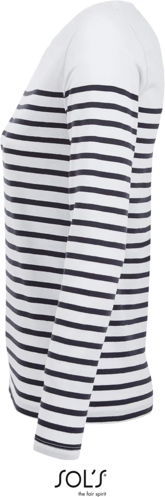 Ladies' T-Shirt striped long-sleeve