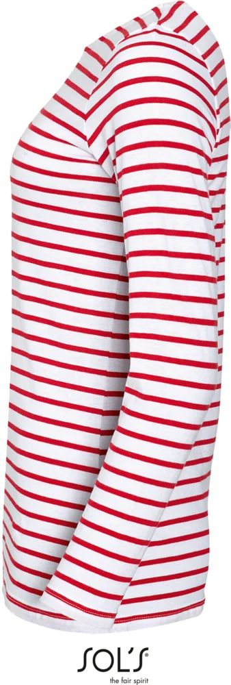 Damen T-Shirt langarm gestreift