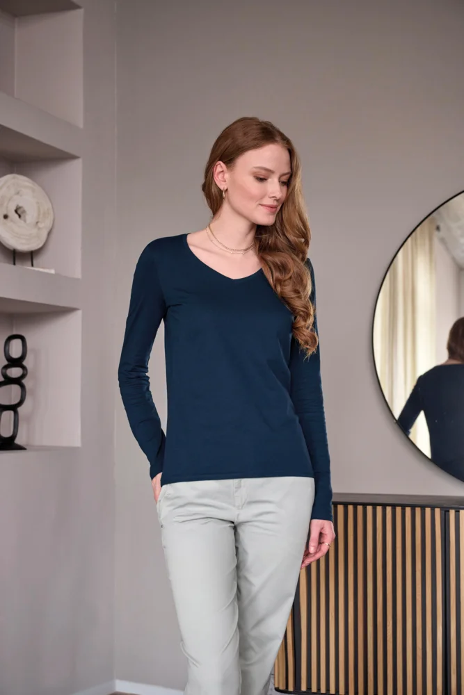 Damen T-Shirt langarm