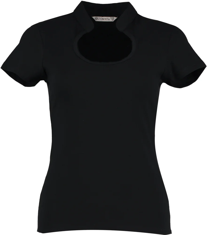 Damen T-Shirt mit Tropfenausschnitt