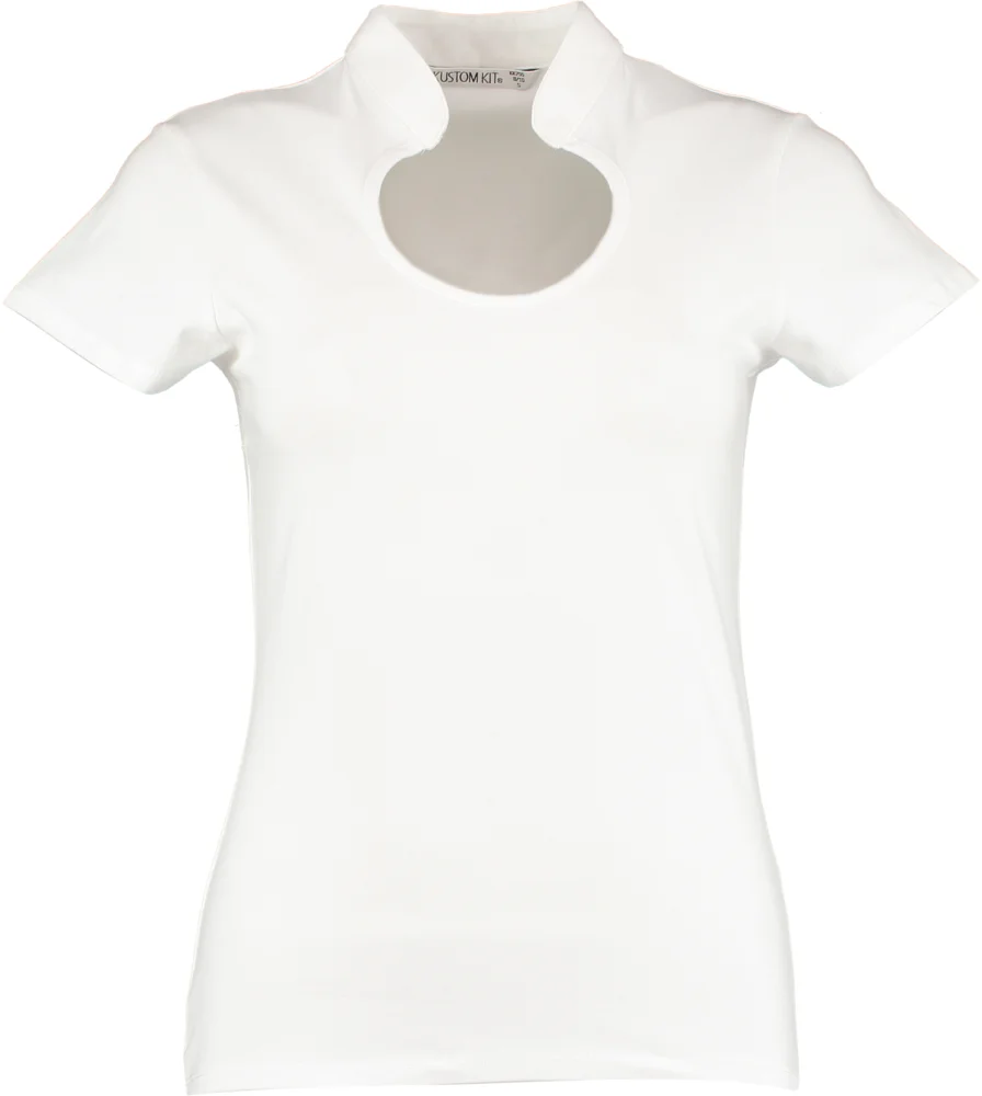 Damen T-Shirt mit Tropfenausschnitt