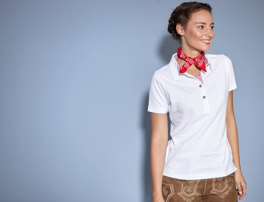 Ladies' Traditional Costume Look Piqué Polo