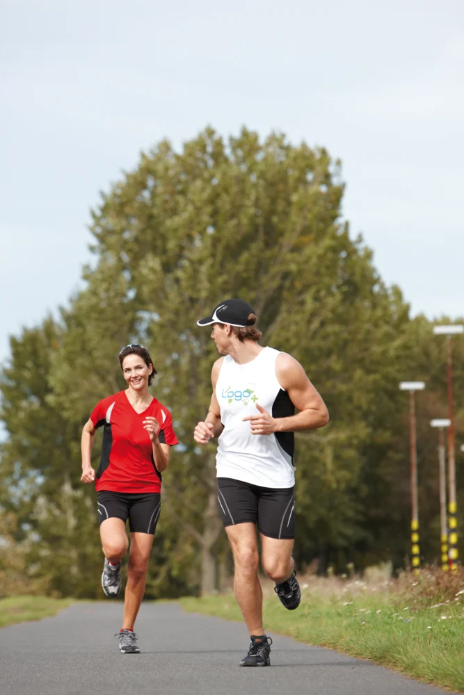 Damen V-Ausschnitt Lauf Shirt
