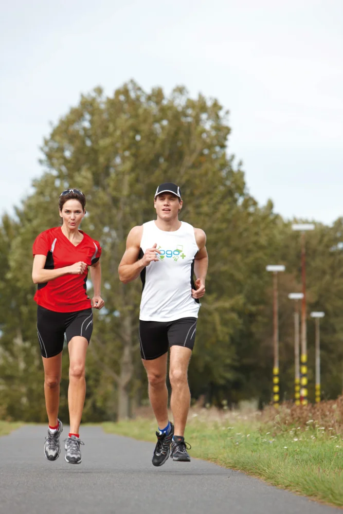 Damen V-Ausschnitt Lauf Shirt