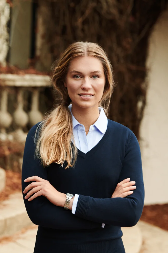 Damen V-Ausschnitt Pullover