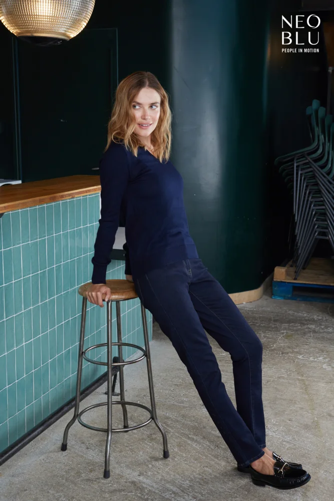 Damen V-Ausschnitt Pullover
