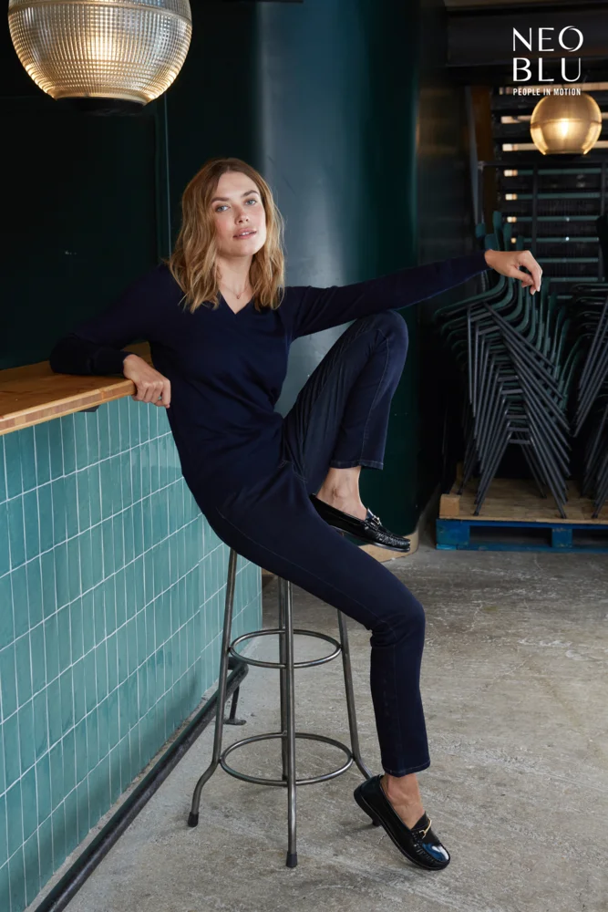 Damen V-Ausschnitt Pullover