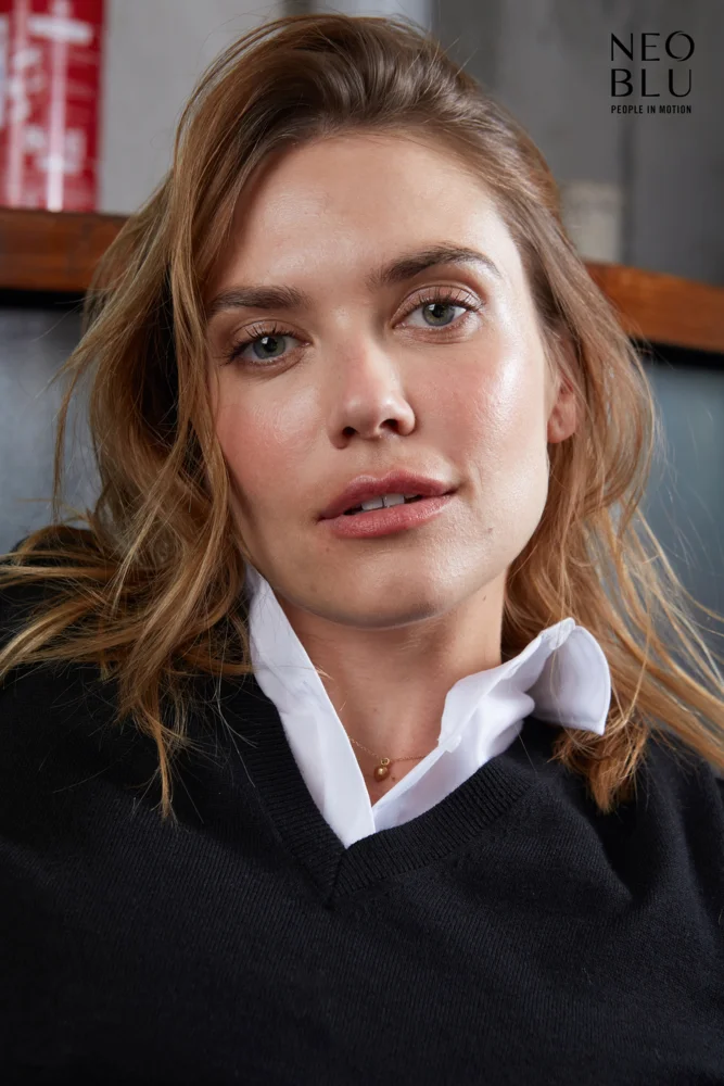 Damen V-Ausschnitt Pullover