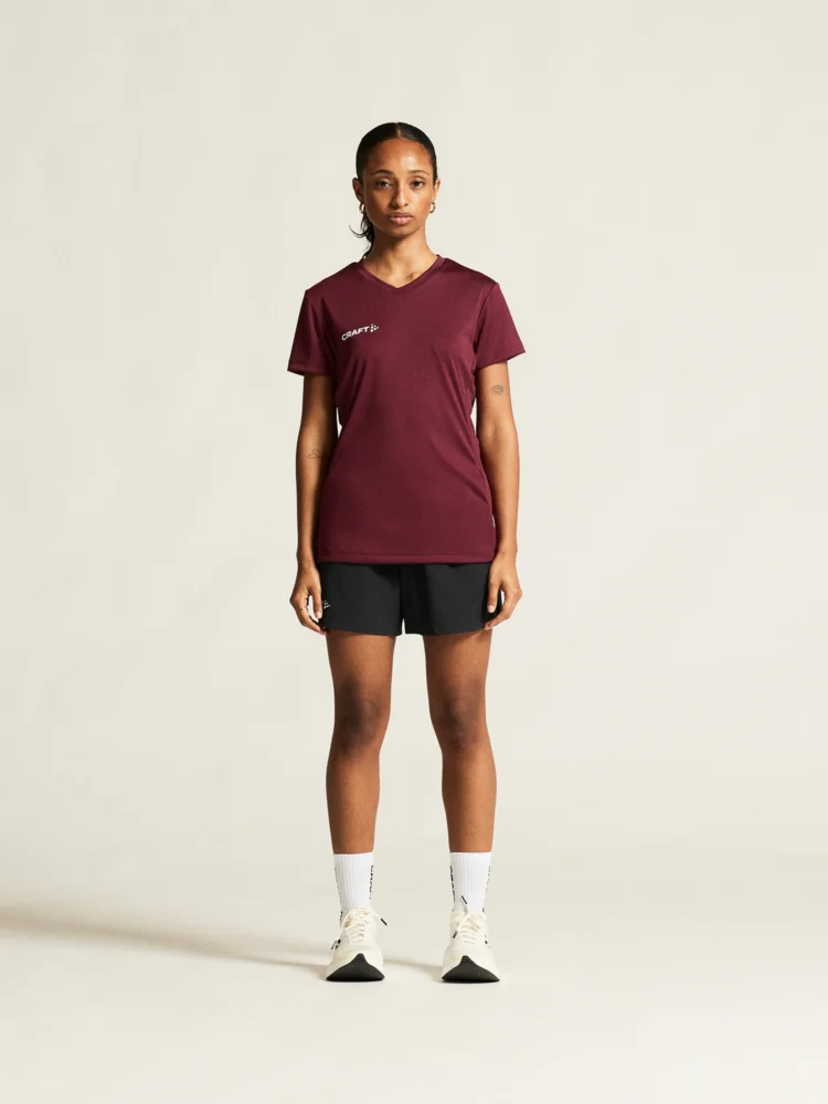 Ladies' V-neck sports shirt