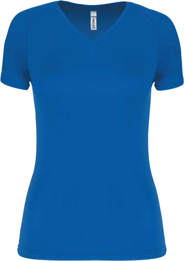Damen V-Ausschnitt Sport Shirt