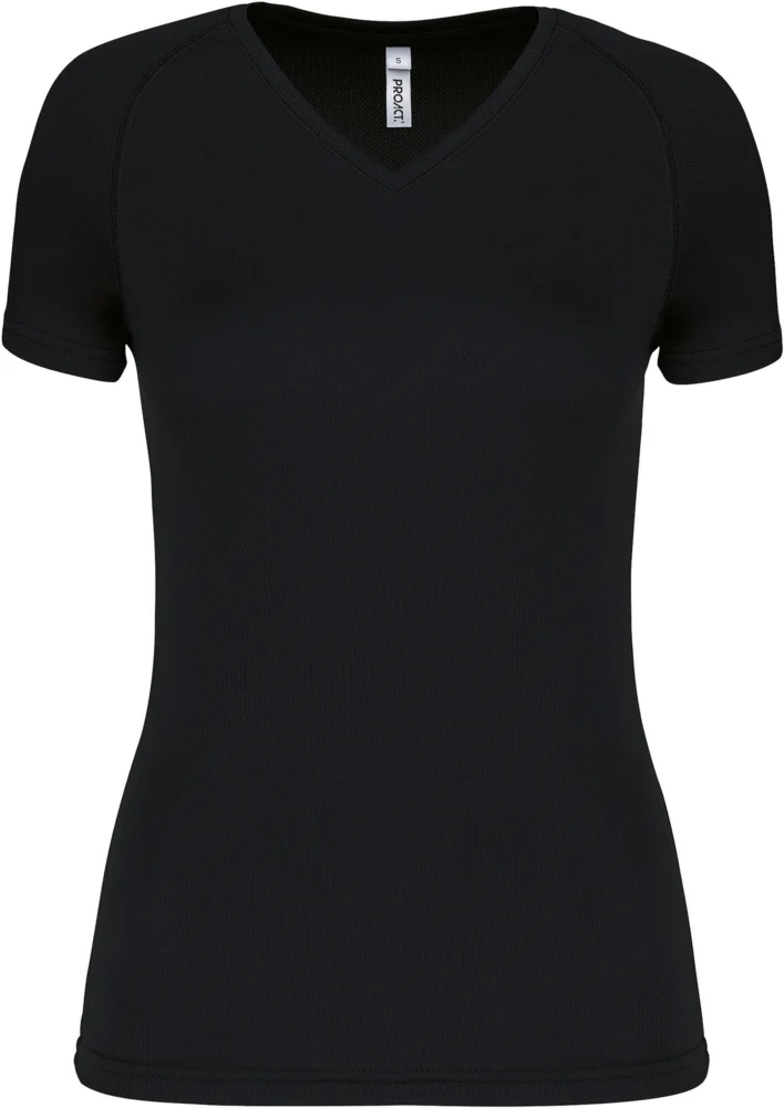 Damen V-Ausschnitt Sport Shirt