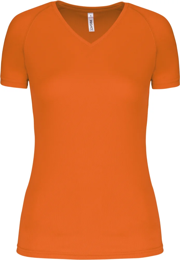 Damen V-Ausschnitt Sport Shirt