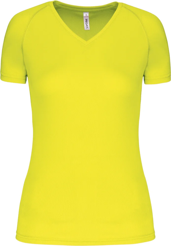 Damen V-Ausschnitt Sport Shirt