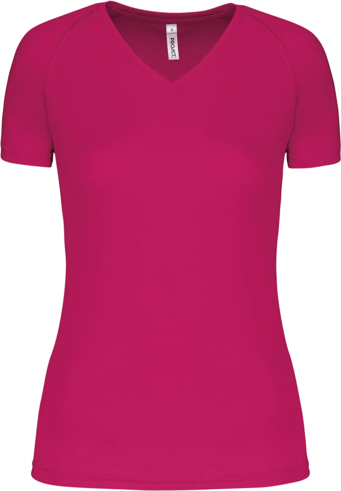 Damen V-Ausschnitt Sport Shirt
