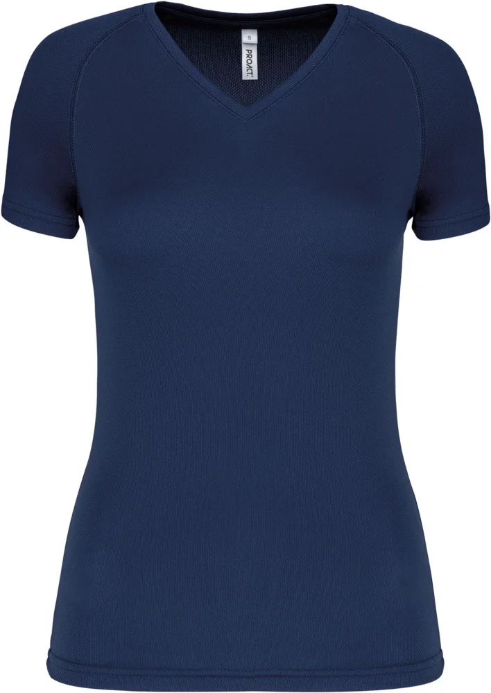 Damen V-Ausschnitt Sport Shirt