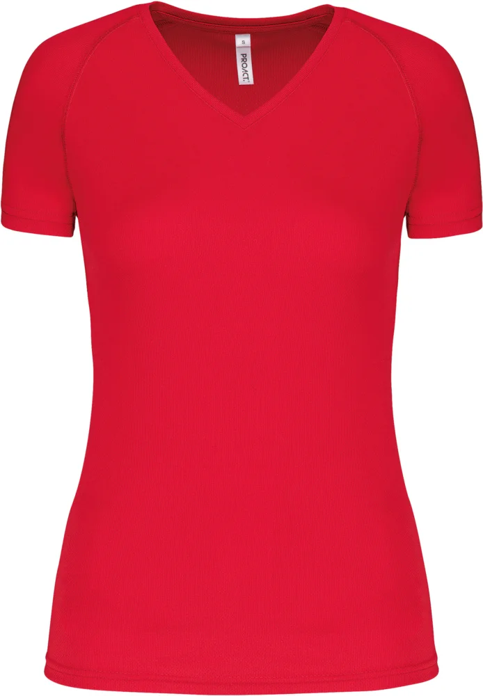 Damen V-Ausschnitt Sport Shirt