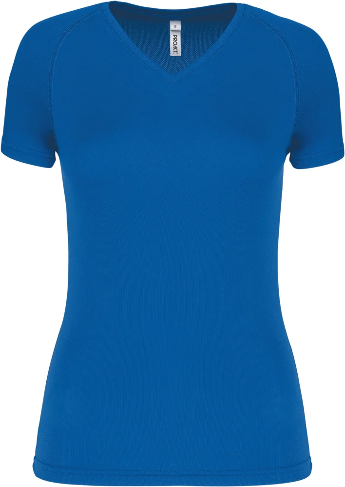 Damen V-Ausschnitt Sport Shirt