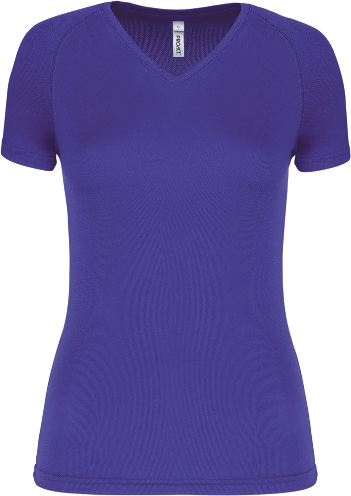 Damen V-Ausschnitt Sport Shirt